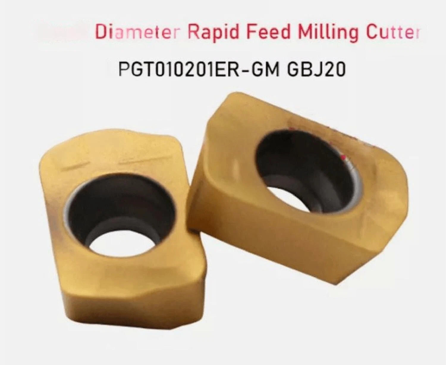 10PCS LPGT010201ER-GM Fast Feed Carbide Milling Inserts For MFH Tool
