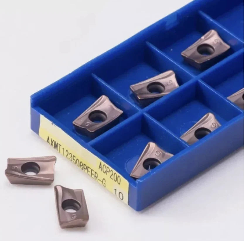 10pcs /pack AXMT123508PEER-G ACP200 Carbide milling inserts AXMT 123508