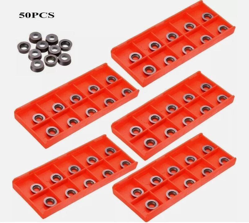 50pcs RPMW1003MO CK205 Carbide Insert Milling Cutter Lathe Mill Tools