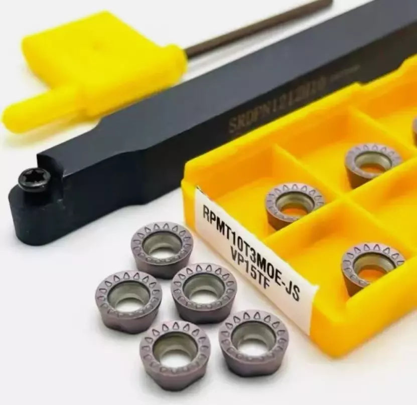 1 x SRDPN1212H10 + 10PCS RPMT10T3MOE-JS turning tool holder boring R5 insert