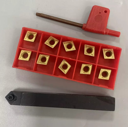 1/2 Lathe Turning Tool Holder SCMCN1212H09-100 + 10PCS Carbide insert CCMT09T304