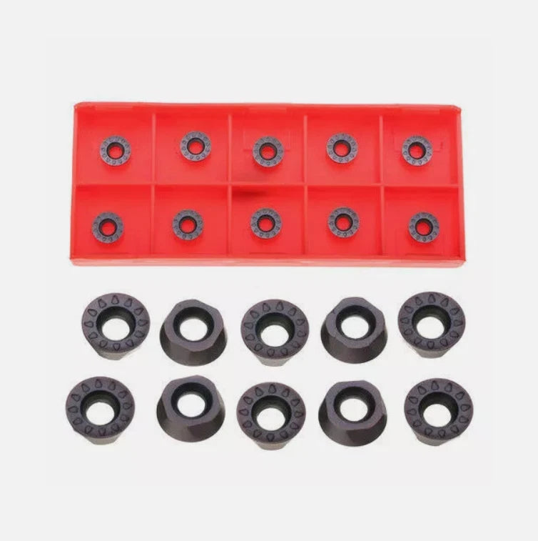 10pcs RPMT08T2M0E-JS BP1125 RPMT08T2 Carbide Insert Blade for Milling Cutter